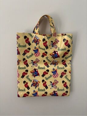 Vintage Harrods Knightsbridge London Toy Kingdom Bear Tote Bag